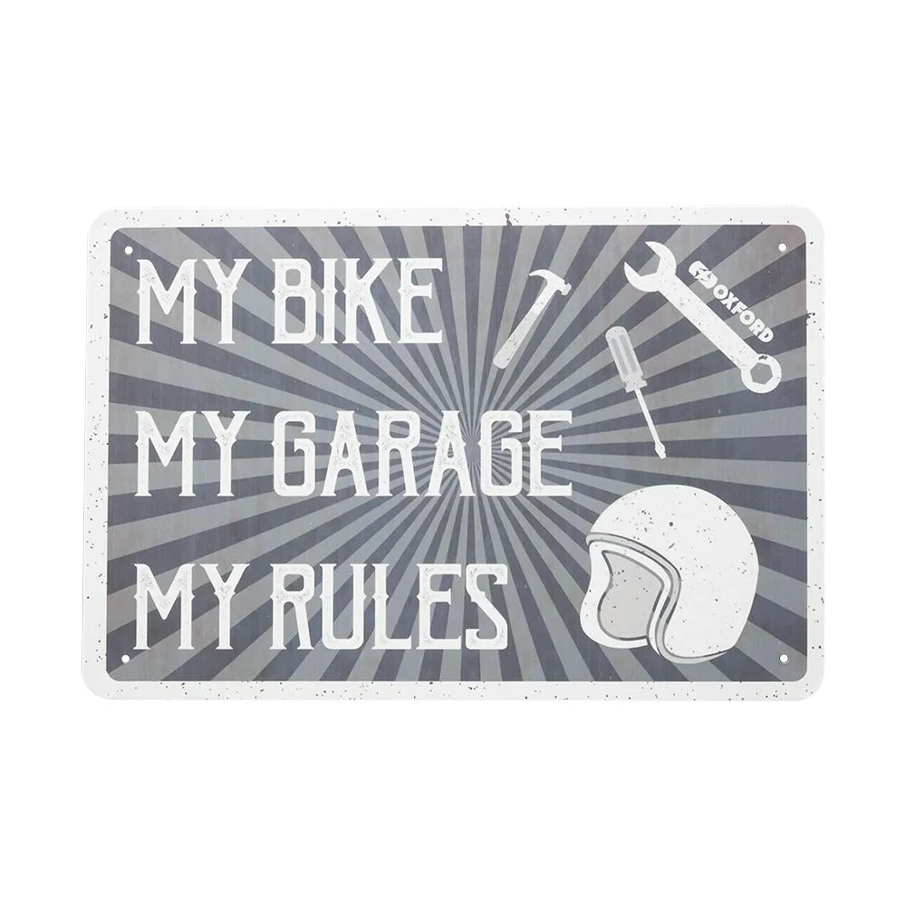 Produkt bilder Oxford Garage Metal Sign: My Rules