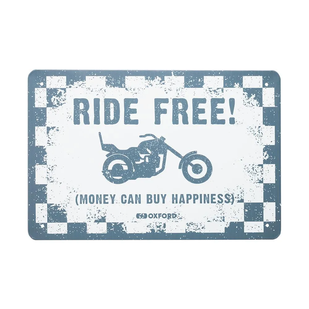 Produkt bilder Oxford Garage Metal Sign: Ride Free