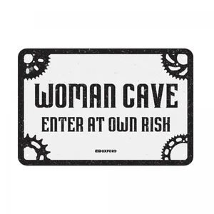 Oxford Garage Metal Sign: Woman Cave