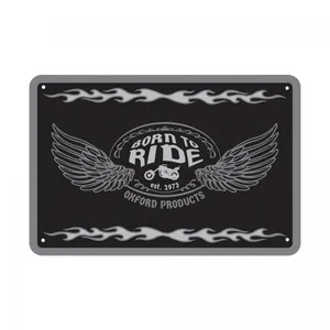 Oxford Garage Metal Sign: Born To Ride