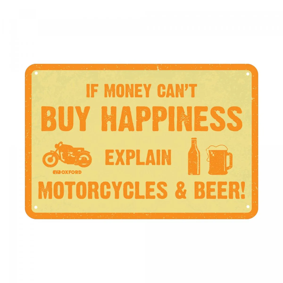 Produkt bilder Oxford Garage Metal Sign: Buy Happiness