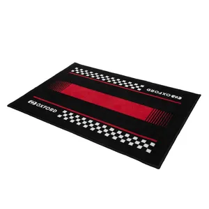 Oxford Door Mat Pitlane Red 90 X 60cm
