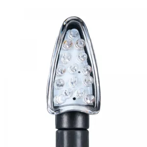 Oxford Arrow Indicator Svart Shortstem Clear Lens