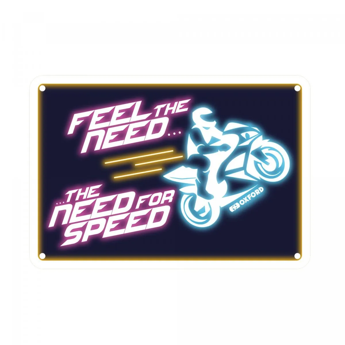 Produkt bilder Oxford Garage Metal Sign: Feel The Need  The Need For Speed