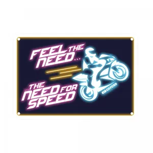 Oxford Garage Metal Sign: Feel The Need  The Need For Speed