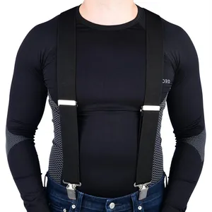 Oxford Riggers   Braces Svart