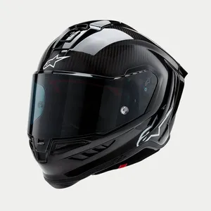 Alpinestars Supertech R10 Svart Carbon Racinghjälm