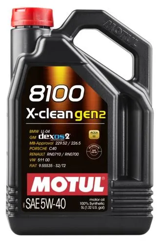 Produkt bilder Motul 8100 X Clean Gen2 5w 40 5l