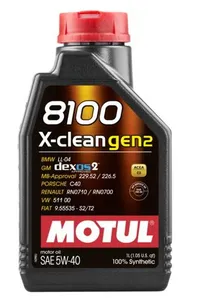 Motul 8100 X Clean Gen2 5w 40 1l