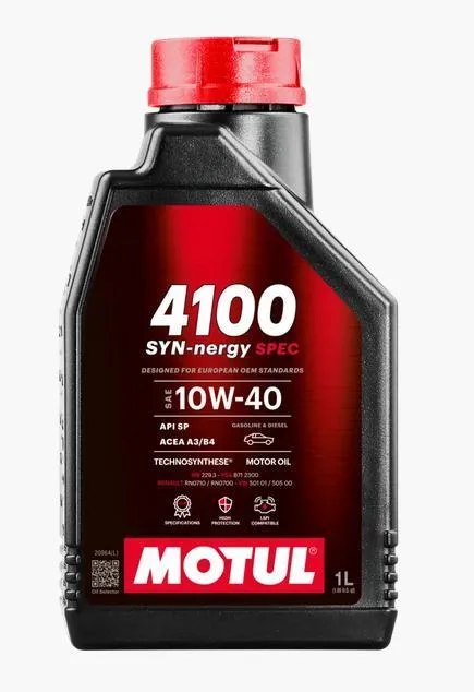 Produkt bilder Motul 4100 Syn Nergy Spec 10w 40 1l 12st/Kartong
