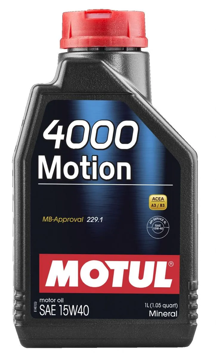 Produkt bilder Motul 4000 Motion 15w40 1l 12st/Kartong
