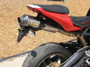 Licence Plate Holder Triumph 675 Daytona 06 12 With Arrow Round Ti Exhaust