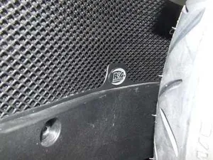 Radiator Guard Black   Honda Vfr1200 Not Automatic Clutch Version