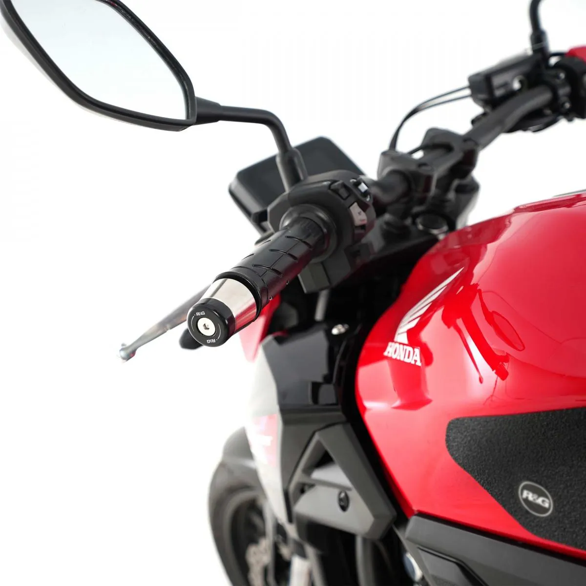 Produkt bilder Bar End Sliders Taper Style Honda Cb500 Hornet 24  / Nx 500 24  / Cbr250rr 17  / Cb300r 18  / Cbr500r 19  / Cb500f 19  / Cb650r 19  / Cbr650r 19  / Cb500x 19  / Cb400x 19 