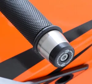 Bar End Sliders Ktm 690 Duke 12 / 690 Duke R / 990 Duke 24  / 990smr 08 12 / 1290/1390 Super Duke R/R Evo / Superduke Gt Husqvarna Vit/Svart 701 Vit/Svart 401 Up To 19