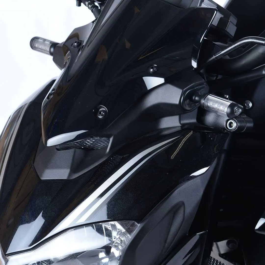 Produkt bilder Front Indicator Adapters For Kawasaki Ninja 125 / Z125 19  / Z400 19  / Z250 19  / Versys X 250/300 : For Use With With Micro Indicators