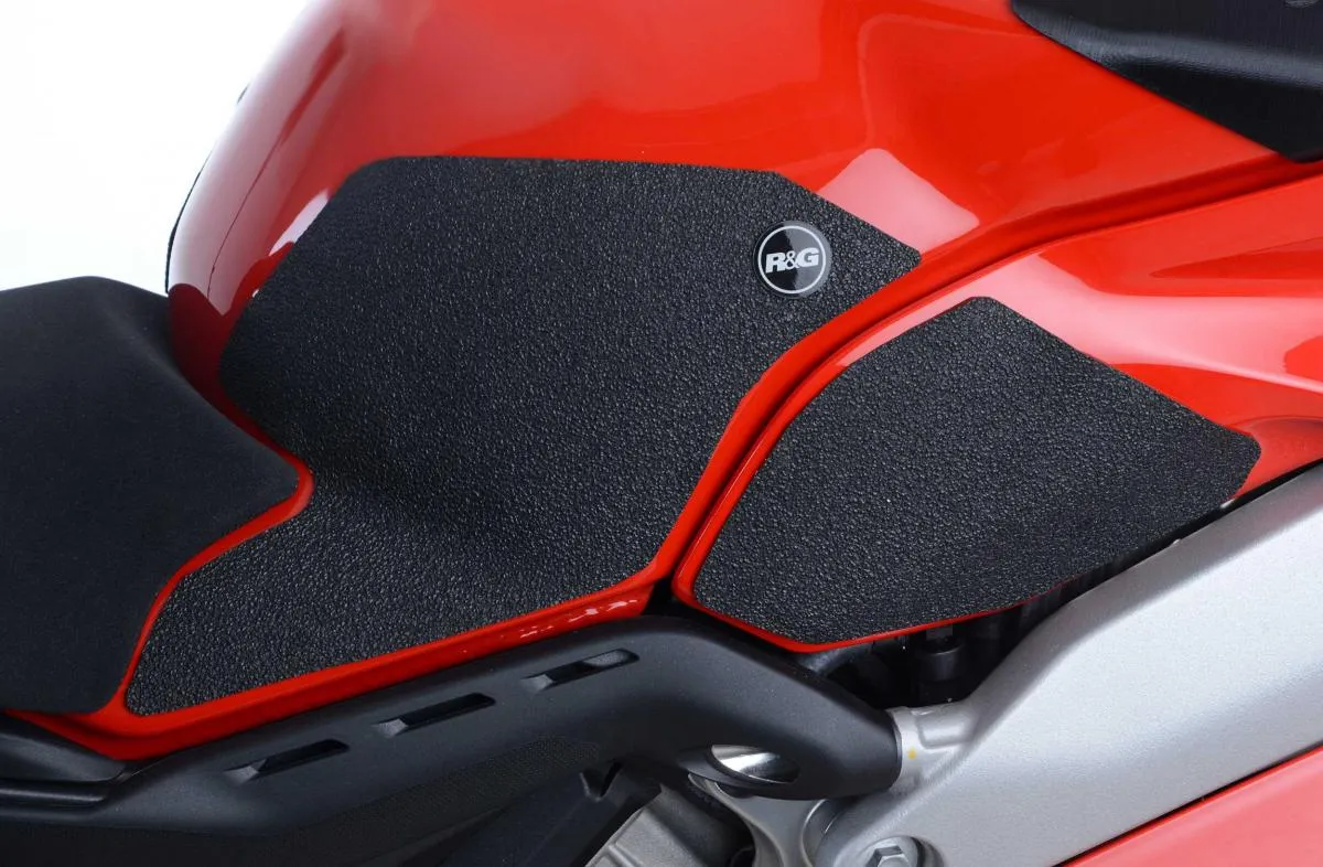 Produkt bilder Ducati Panigale V4s 18 21 / Speciale / V4r 19 20 / Streetfighter V4 S 20 22 Traction Grips : Clear 4 Grip Kit