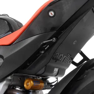 Tie Down Hooks Pair Black Aprilia Rsv4 1100 Factory 21  / Tuono 1100 Factory 21  Compatible With Rg Eh0091bk