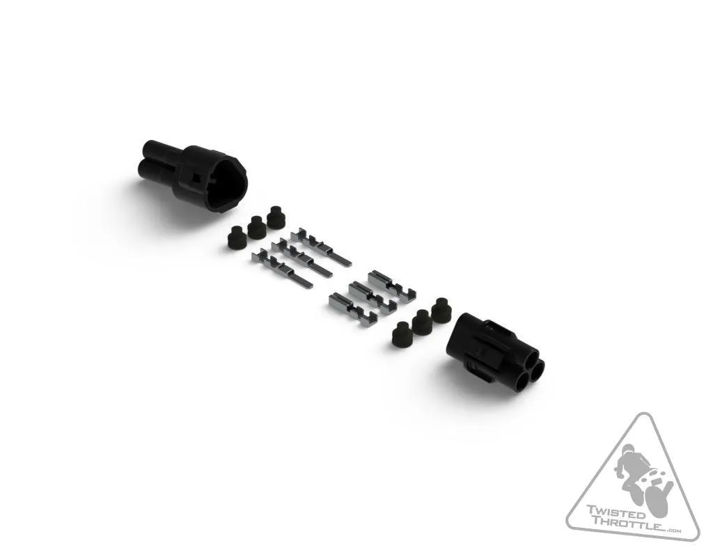 Produkt bilder Mt Series 3 Pin Waterproof Connector Set Male  Female Connectors With Terminals  Seals