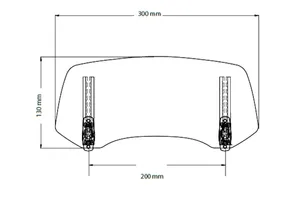 Multi Adjustable Visor 2.0 Fixed With Screws C/Cle