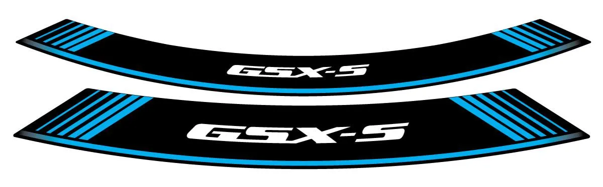 Produkt bilder Kit 8 Rim Strips Gsxs C/Blue