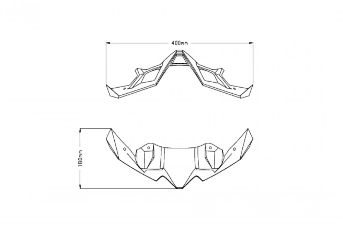 Produkt bilder Frontal Spoiler Naked Kawasaki Z900 20 21 C/Matt