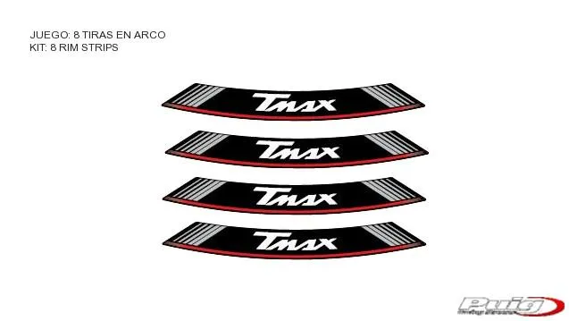 Produkt bilder Kit 8 Rim Strips T Max C/Silver