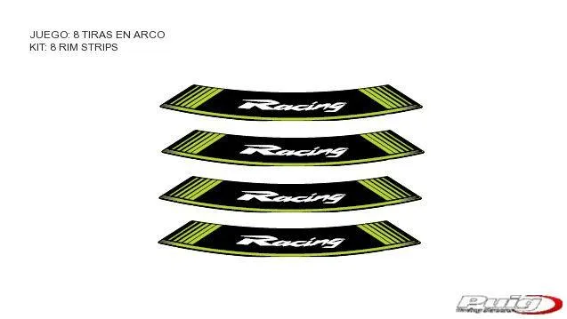 Produkt bilder Kit 8 Rim Strips Racing C/Green