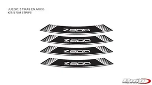 Kit 8 Rim Strips Z800 C/White