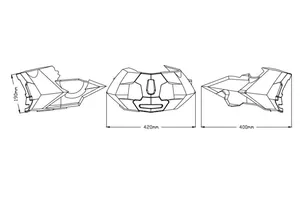 Engine Spoiler Ktm 790 Duke 18 C/Matt Black