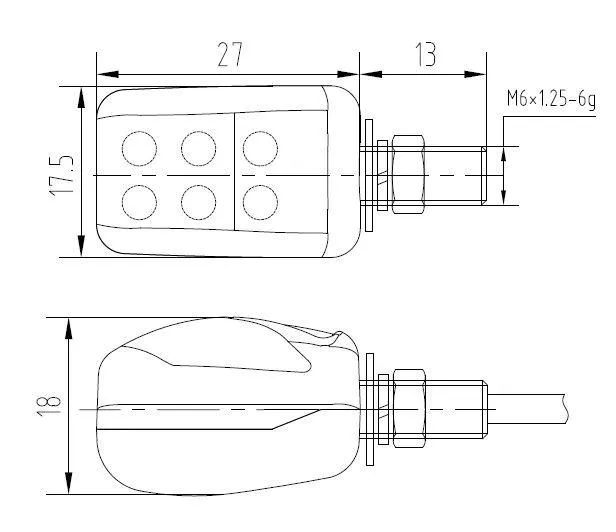 Produkt bilder Turn Light Mod. Chip Homol. C/Black