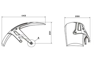 Rear Hugger Bmw R1200r/Rs 18 /R1250/Rs 19  C/Bla