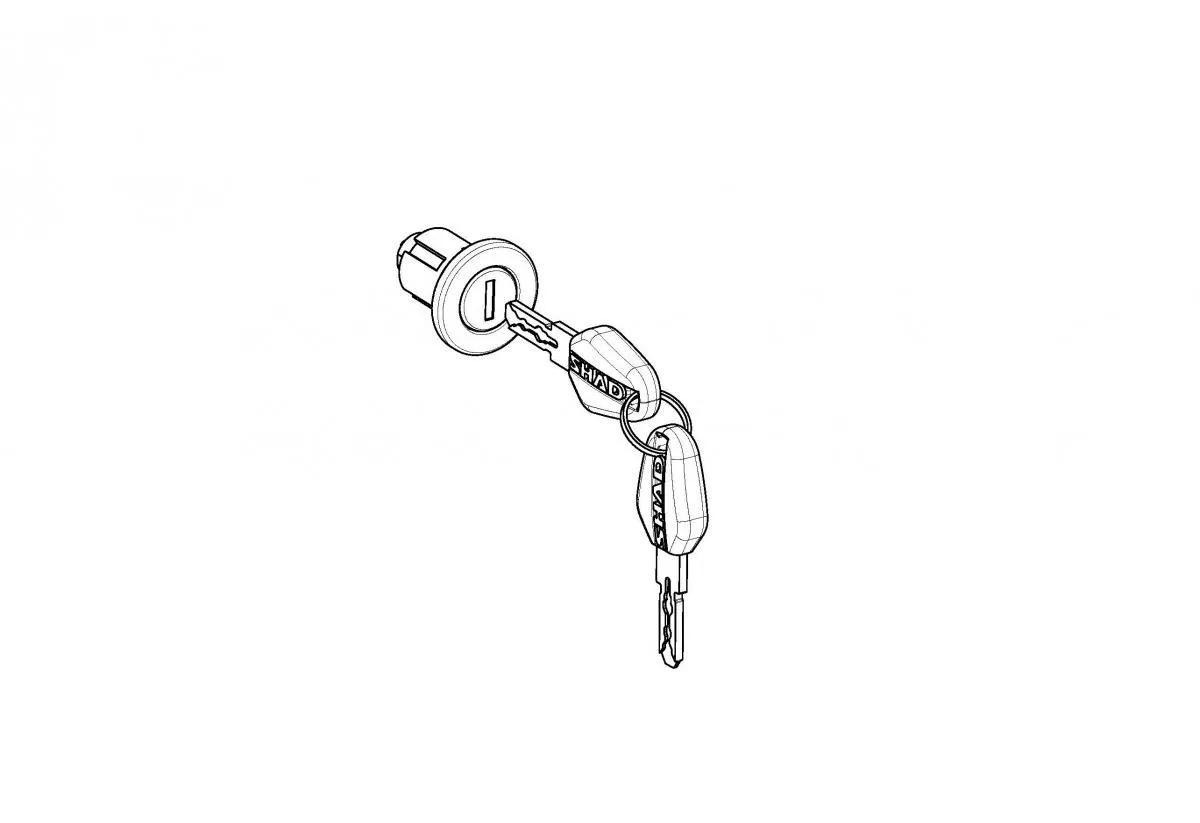 Produkt bilder Sp Shad Tc Secure Black Key Lock System