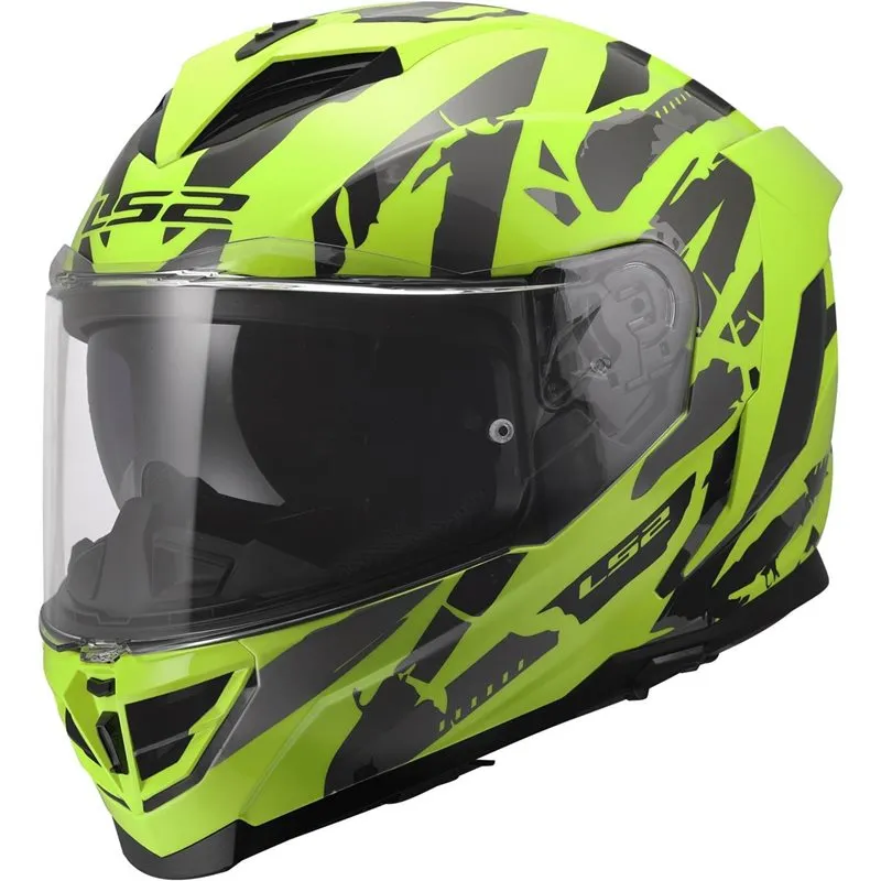 Produkt bilder Hjälm Ls2 Ff818 Storm Iii Kaos H V Gul