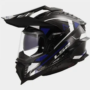 HjÄlm ls2 mx701 explorer carbon adventure blÅ 3xl