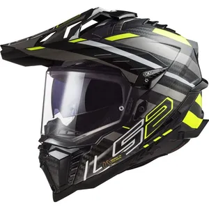 HjÄlm ls2 mx701 explorer carbon edge svart/gul 3xl