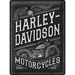 Metallskylt Harley Davidson Motorcycles - Eagle 30x40cm