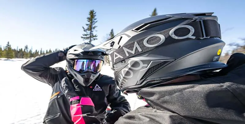 Produkt bilder AMOQ Meteor V2 Junior Crosshjälm Svart/Grå