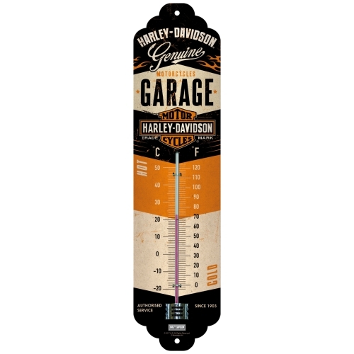 Produkt bilder Termometer H-D Garage 6,5 x 28cm metall