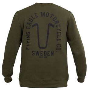 Flying Eagle Sweatshirt Ape Hanger Olive green